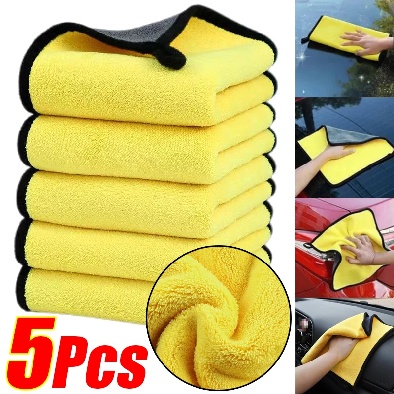 Microfiber Towel Detailing - 1/5 Stuks Wasstraat Microfiber Handdoek Wateropname