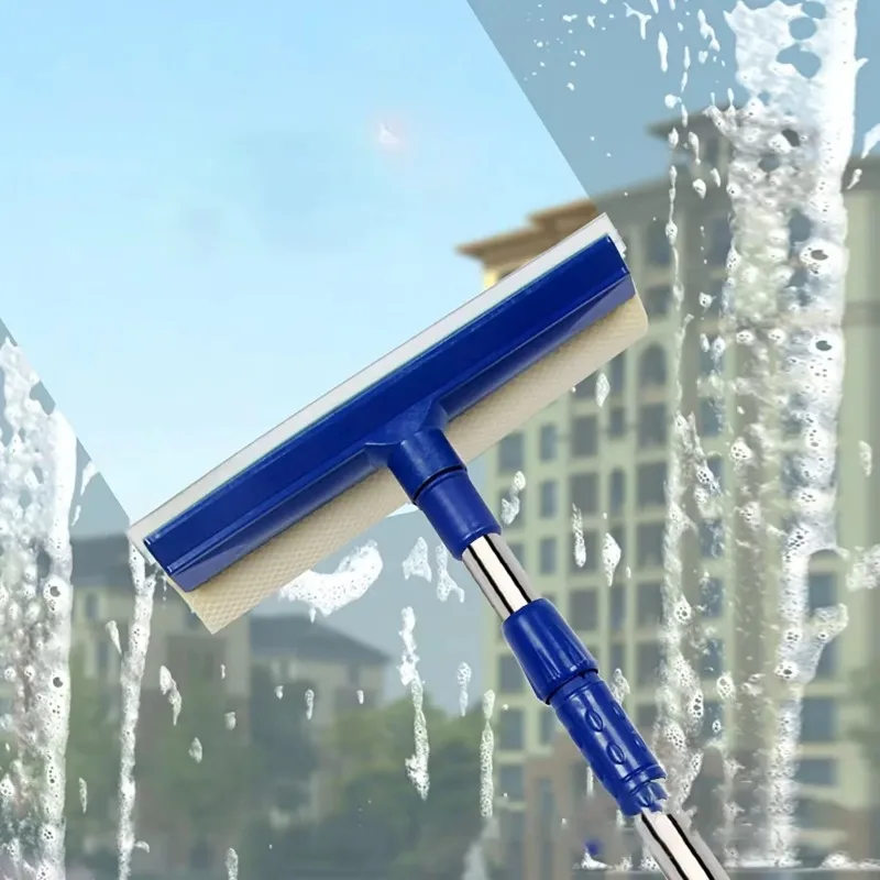 Glass Cleaner Streak - 2-in-1 telescopische raamreiniger met sponsborstel en
