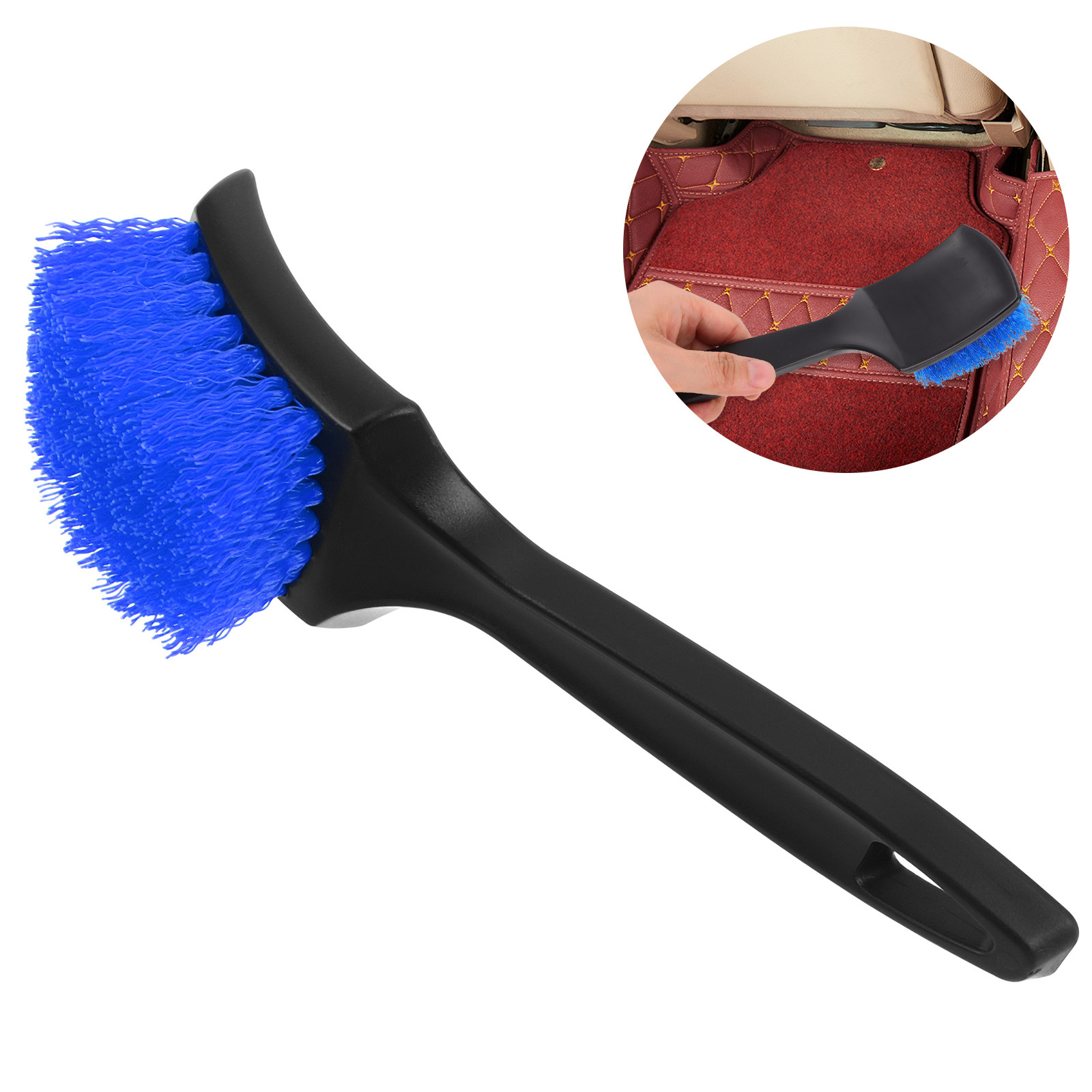 Dirt Brush Interior - Multifunctionele autotapijt-schrobborstel voor interieurreiniging met ergonomische