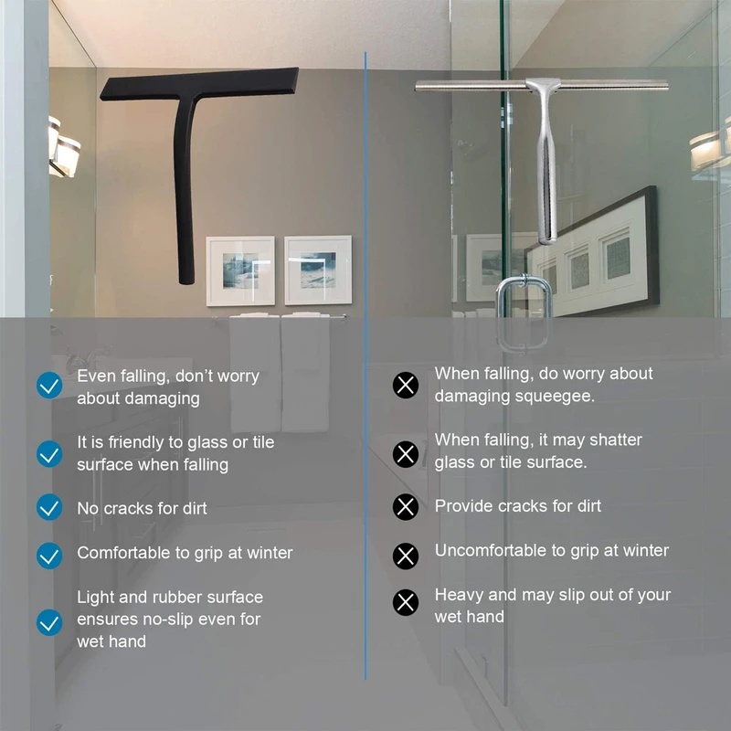 Matzwarte siliconen trekker vo - Glass Cleaner Streak recensie en prijs
