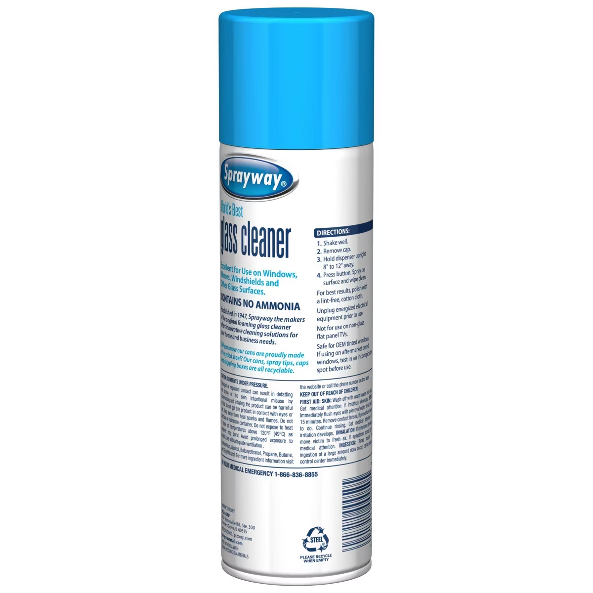 Glasreiniger zonder ammoniak,  - Glass Cleaner Streak recensie en prijs