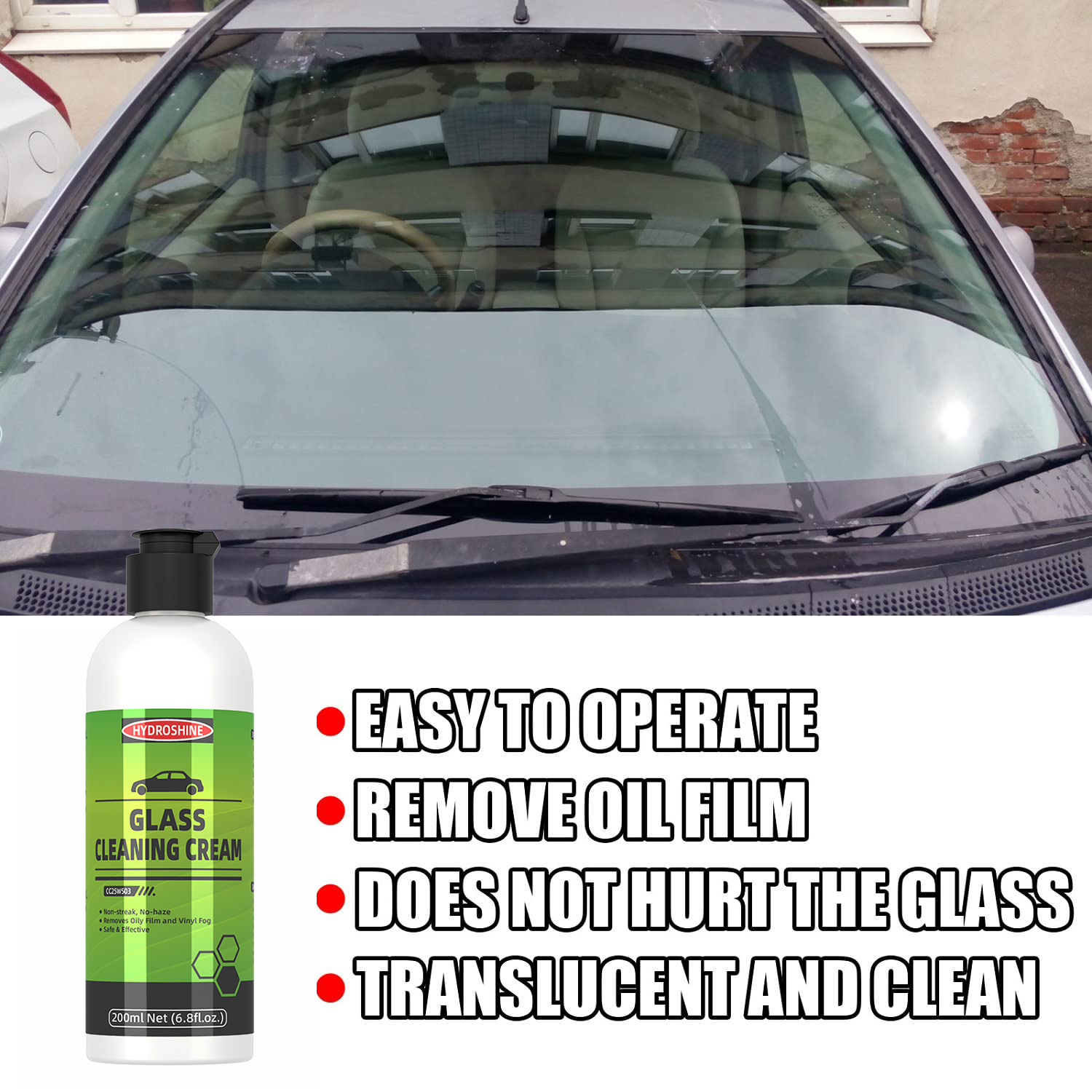 Hydroshine Autoglas Oliefilm R - Glass Cleaner Streak recensie en prijs